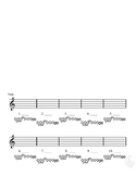 Music Stand Name Tag with Fillable Notes/Fingerings