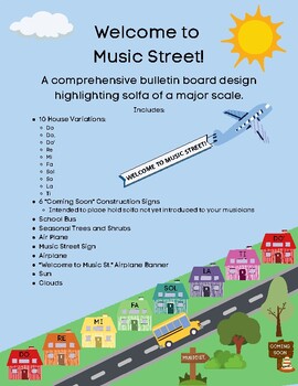 Preview of Music Street Bulletin Board Decals
