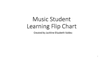 Preview of Music Student Learning Flip Chart