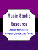 Music Studio Recital Pack