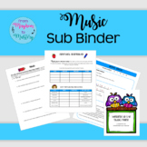 Music Sub Binder CUSTOMIZABLE