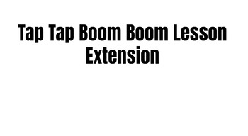 Preview of Music Sub Lesson: Tap Tap Boom Boom