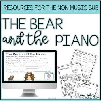 Preview of Music Sub Plan for The Bear and the Piano