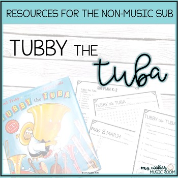 Preview of Music Sub Plan for Tubby the Tuba | No-Tech Activities