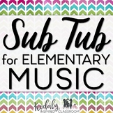 Elementary Music Sub Plans Bundle with Games