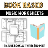 Music Sub Plans | Book Based Worksheets 