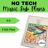 Music Sub Plans {No Tech Lessons for the Elementary Music 