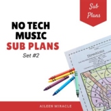 Music Sub Plans - No Tech Lessons for the Elementary Music