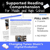 Music- Supported Reading Comprehension Middle & High Schoo