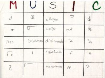 Preview of Music Symbol Bingo