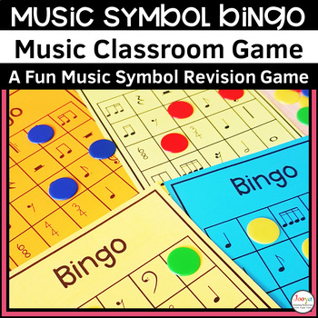 Preview of Music Bingo Game for Music Symbols | Music Revision Game for General Music