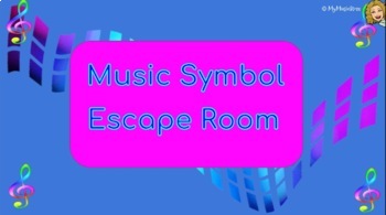 Preview of Music Symbol Escape Room- Google Slide for Distance Learning