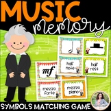 Music Symbol Memory Match with Bach, Mozart, & Beethoven