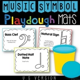 Music Symbol Playdoh Mats - U.S. Version