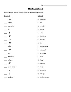 Preview of Music Symbol Quiz