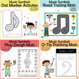 Music Notes & Symbols Activity Mats for Kids | Bundle | Pr