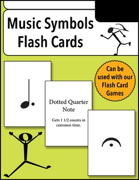 Preview of Music Symbols Flash Cards