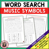 Music Symbols Word Search Puzzle