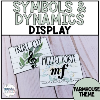 Preview of Music Symbols and Dynamics - Farmhouse