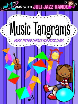 Preview of Music Tangrams: Music Themed Tangram Puzzle Worksheets