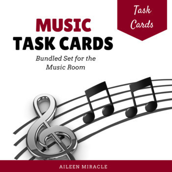 Preview of Music Task Cards {Bundled Set}