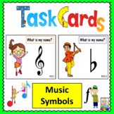 Music Task Cards: Music Symbols