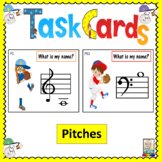 Music Task Cards: Pitches