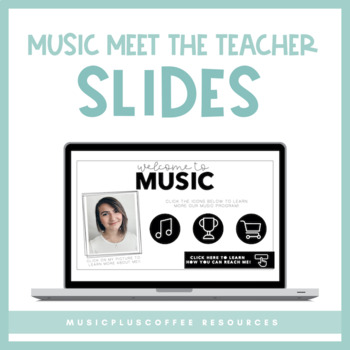 Preview of Meet The Music Teacher for Google Slides™ | Distance Learning | Free!