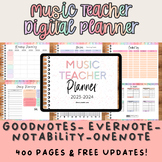 Music Teacher Digital Planner - Choir, Band, Orchestra, Mi