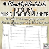 #PlanMyWholeLife Music Teacher Planner Bundle: Rotational
