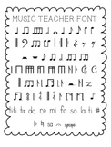 Music Teacher Font