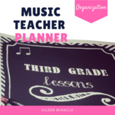 Music Teacher Planner {Chalkboard and Chevron}