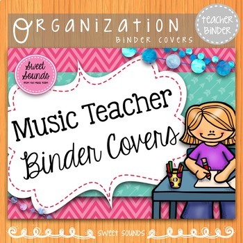 Preview of Music Teacher Planner Covers & Dividers - Pink