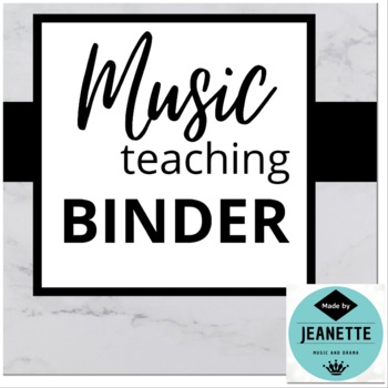 Preview of Music Teacher Planner Binder