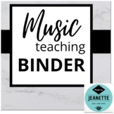 Music Teacher Planner Binder