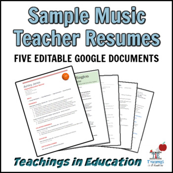 Preview of Music Teacher Resume