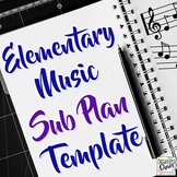 Music Teacher Sub Plan Template