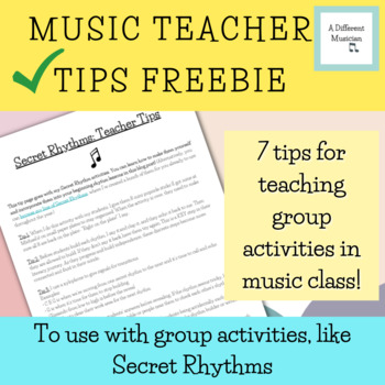 Preview of Music Teacher Tips for Teaching Rhythm - Secret Rhythm Tips