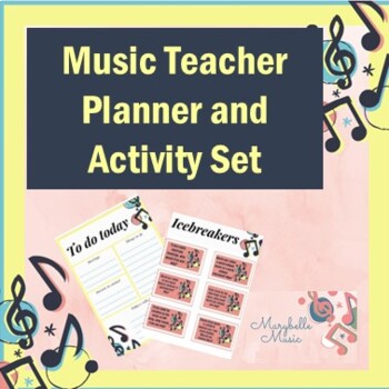 Preview of Music Teacher planner and activity resource