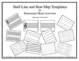 Music Teacher's Toolbox - Staff and Beat Map Templates