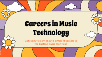 Preview of Music Technology Careers Google Slide Presentation