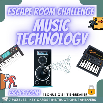 Preview of Music Technology - Escape Room Challenge