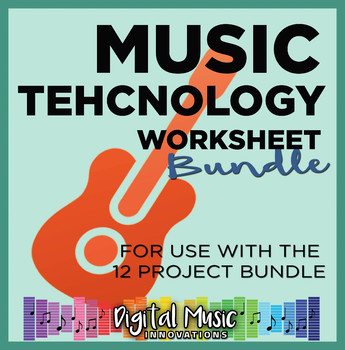 Preview of Music Technology Worksheet Bundle