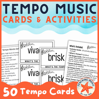 Preview of Music Tempo Cards Activities and Games | What to Listen for in Music