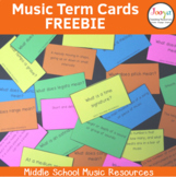 Music Term Cards FREEBIE