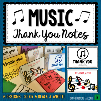Preview of Music Thank You Notes