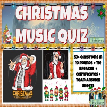 Preview of Music Themed Christmas Quiz