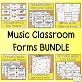 Music-Themed Classroom Forms BUNDLE | Music Classroom Form