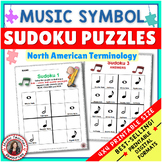 Music Theory Games - SUDOKU  4 x 4 Music Worksheets - Musi