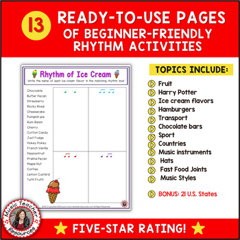 worksheet 1 grade rhythm RHYTHM MusicTeacherResources Worksheets RHYTHM:  12  TpT by